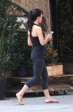 HILARIA BALDWIN in Tights Out and About in New York 07/28/2015