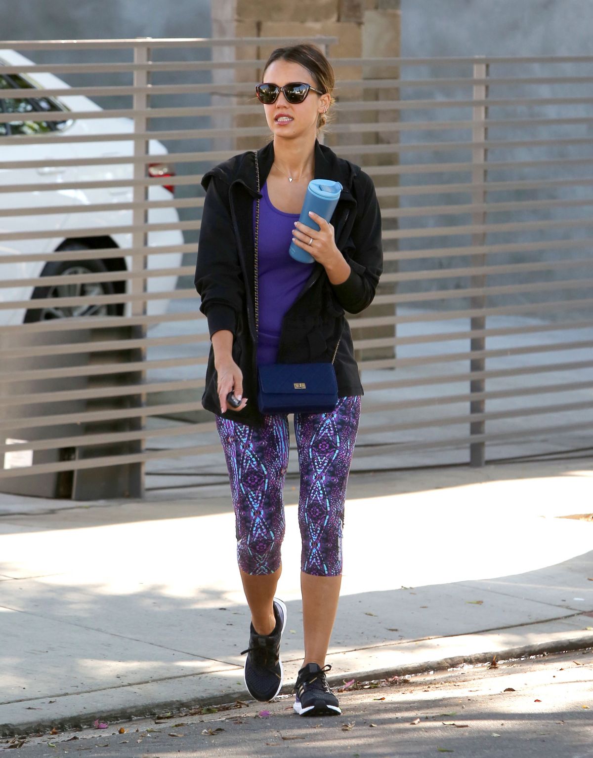 JESSICA ALBA in Leggings at a Gym in West Hollywood 07/13/2015 – HawtCelebs