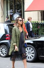 JESSICA ALBA Out Shopping in Paris 07/08/2015