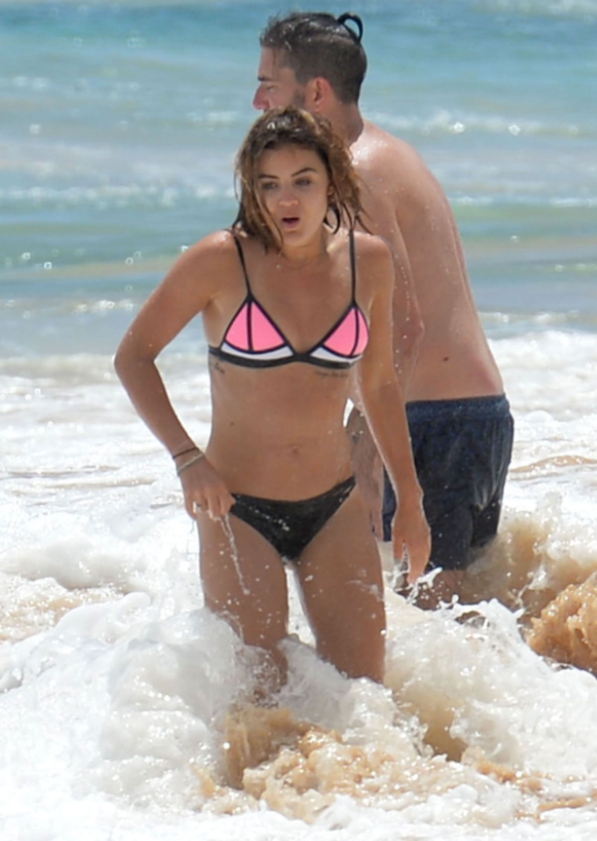 Lucy Hale In Bikini On The Beach In Hawaii Hawtcelebs