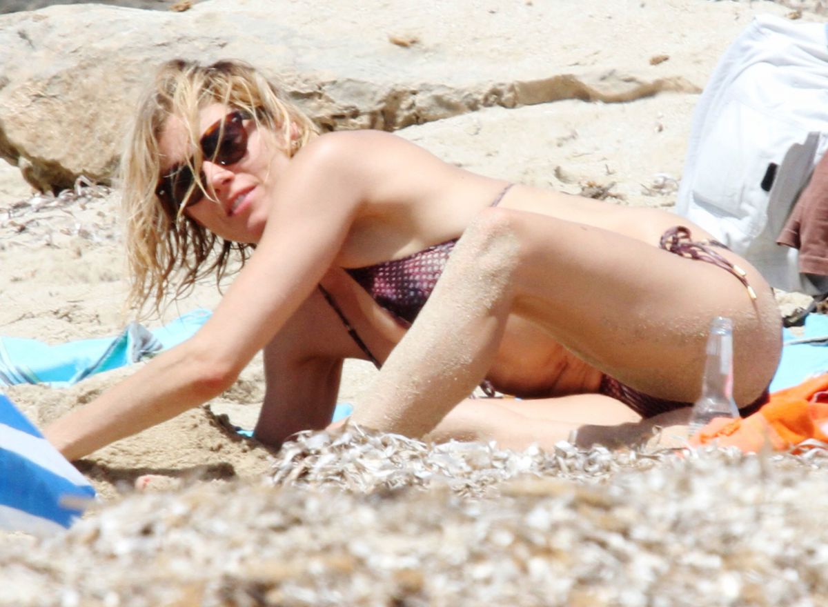 Sienna miller beach