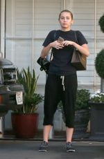 MILEY CYRUS Leaves Epione Cosmetic Laser Center in Beverly Hills 08/13/2015