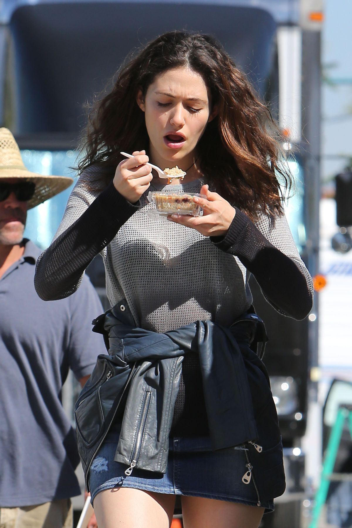 Emmy Rossum On The Set Of Shameless In Los Angeles 09242015 Hawtcelebs 7241