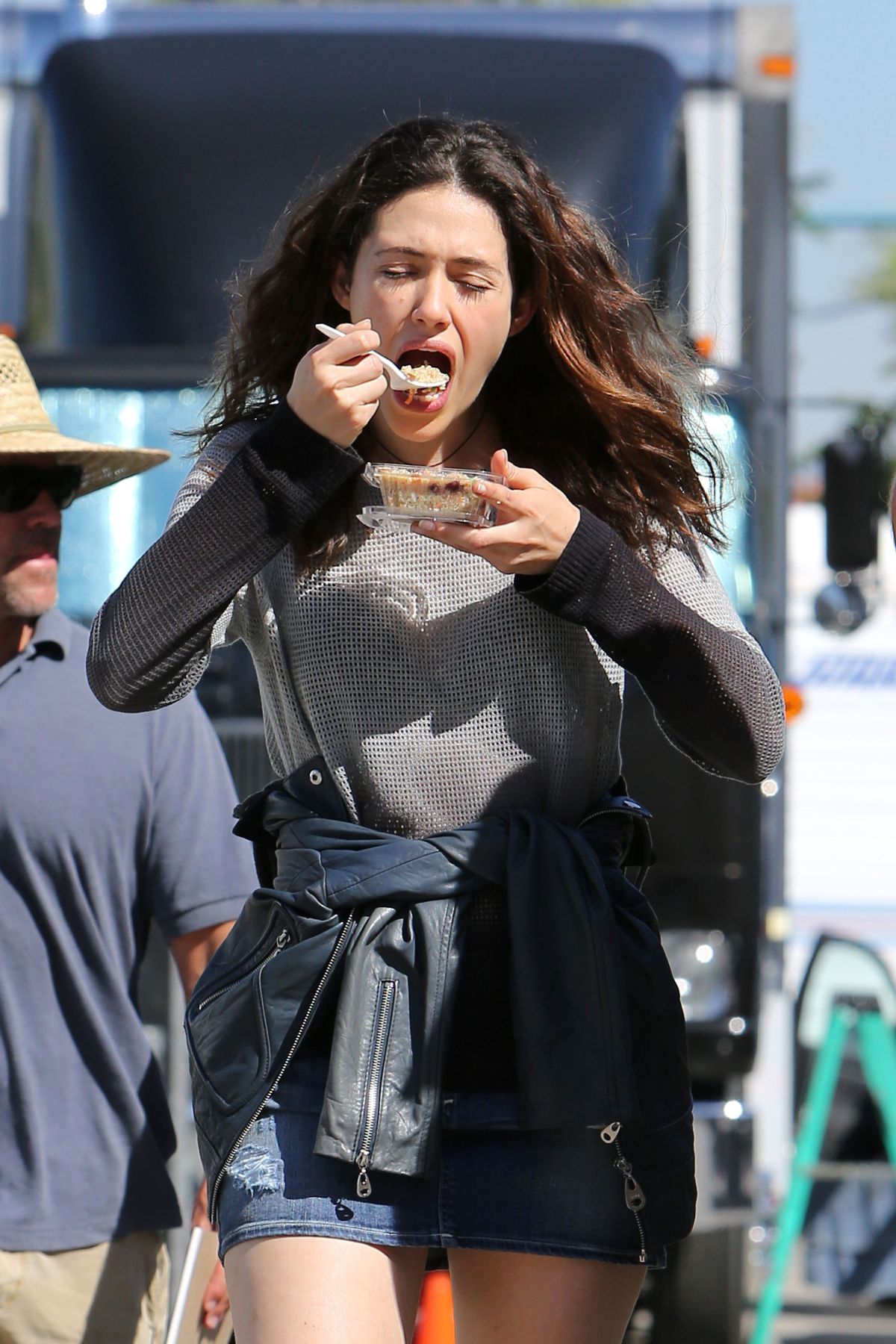 Emmy Rossum On The Set Of Shameless In Los Angeles 09242015 Hawtcelebs 3320