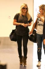HILARY DUFF Arrives at Los Angeles International Airport 09/08/2015
