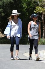 ISLA FISHER Out Hiking in Los Angeles 08/30/2015
