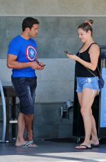 KELLY BROOK Out and About in Manhattan Beach 09/23/2015