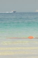 LUCY MECKLENBURGH in Bikini at a Beach in Dubai 04/10/2015