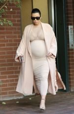 Pregnant KIM KARDASHIAN Out in Beverly Hills 09/27/2015
