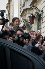 SELENA GOMEZ Leaves Her Hotel in Paris 09/26/2015