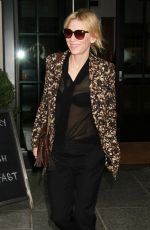 CATE BLANCHET Nigh Out in New York 10/09/2015