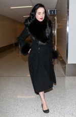 DITA VON TEESE Arrives at LAX Airport in Los Angeles 12/03/2015