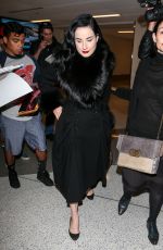 DITA VON TEESE Arrives at LAX Airport in Los Angeles 12/03/2015