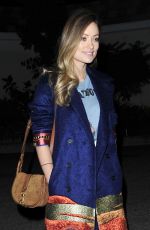 OLIVIA WILDE Night Out in Los Angeles 12/03/2015