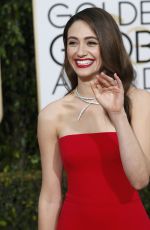 EMMY ROSSUM at 73rd Annual Golden Globe Awards in Beverly Hills 10/01/2016