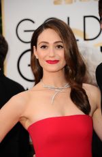 EMMY ROSSUM at 73rd Annual Golden Globe Awards in Beverly Hills 10/01/2016