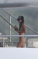 KENDALL JENNER in Bikini at a Yacht in St. Barts 12/31/2015