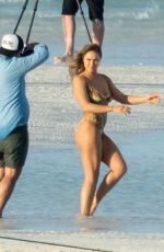 RONDA ROUSEY in Body Paint at Sports Illustrated Photoshoot in Bahamas, January 2016