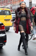 CHANEL IMAN Out and About in New York 02/15/2016