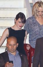EMMA STONE Leaves Adele Concert in Los Angeles 02/12/2016