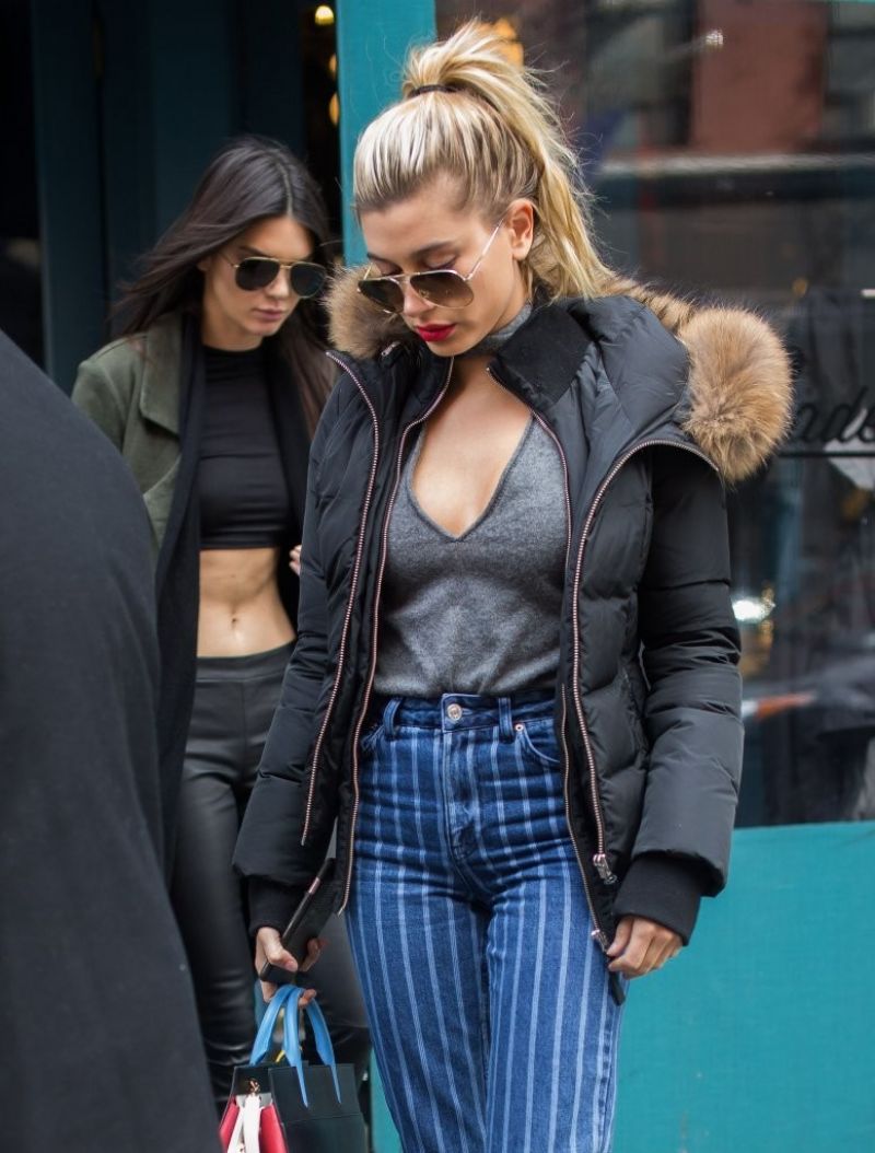 KENDALL JENNER and HAILEY BALDWIN Out in New York 02/11/2016 – HawtCelebs