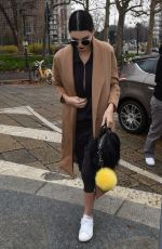 KENDALL JENNER Out and About in Milan 02/27/2016