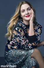 DREW BARRYMORE in Marie Claire Magazine, April 2016 Issue