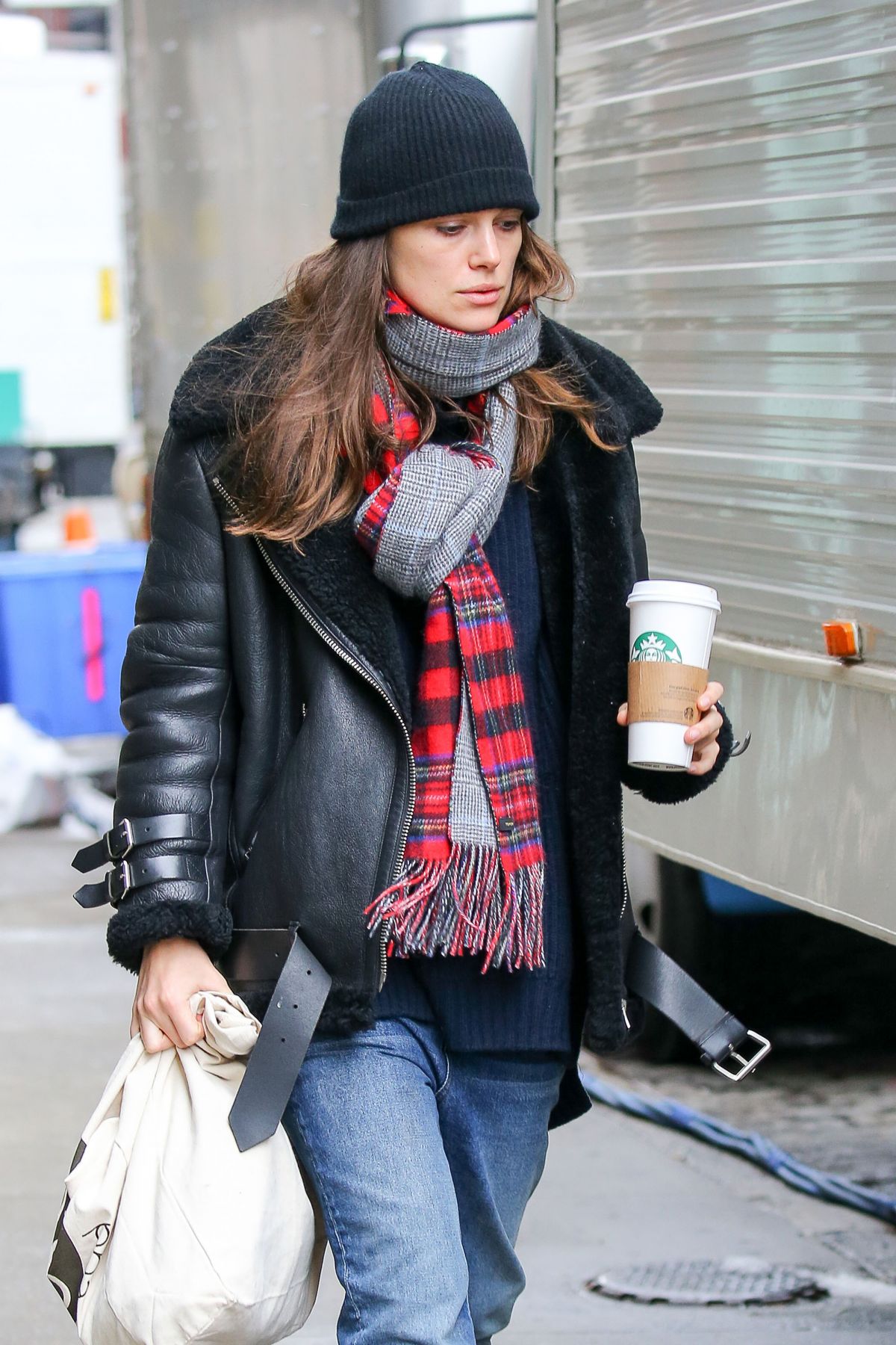 KEIRA KNIGHTLEY Arrives at “collateral Beauty’ Set in New York 03/06 ...