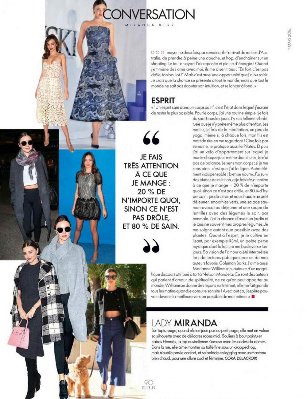 MIRANDA KERR in Elle Magazine, France MArch 2016 Issue – HawtCelebs