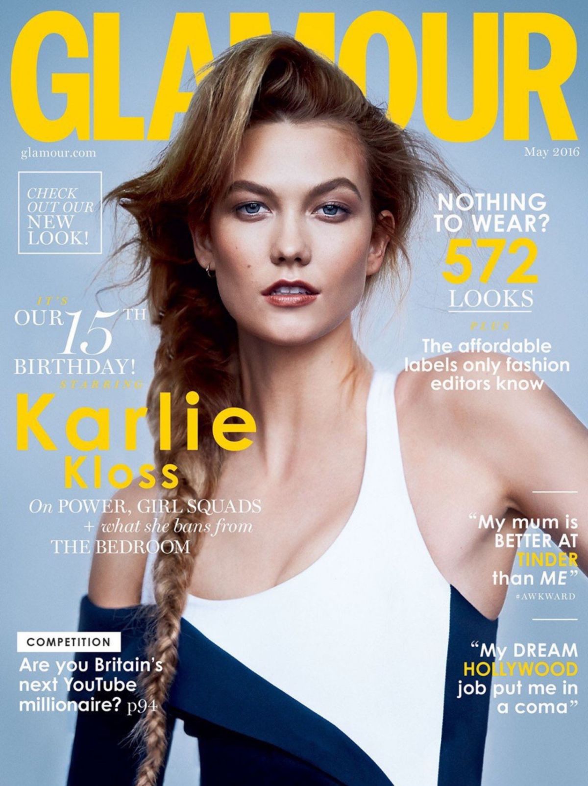 KARLIE KLOSS in Glamour Magaine, UK May 2016 Issue – HawtCelebs