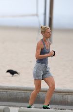 CLAIRE DANES Out Jogging in Santa Monica 07/06/2016