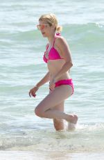 EMMA ROBERTS in Bikini at a Beach in Miami beach 07/14/2016