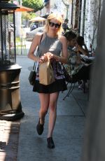 EMMA ROBERTS in Skirt Out in West Hollywood 07/07/2016