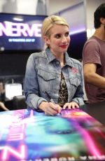 EMMA ROBERTS Signing Autograph at Comic-con International 2016 in San Diego 07/21/2016