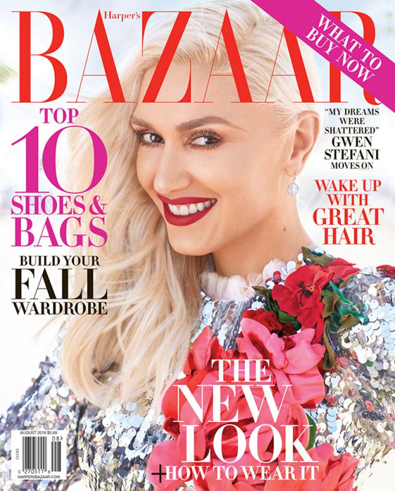 Gwen Stefani In Harpers Bazaar Magazine August 2016 Issue – Hawtcelebs