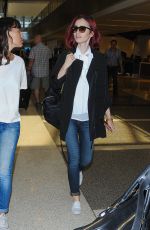 LILY COLLINS at LAX Airport in LosmAngeles 07/09/2016