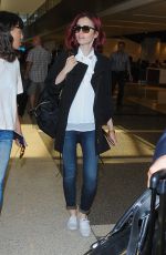 LILY COLLINS at LAX Airport in LosmAngeles 07/09/2016