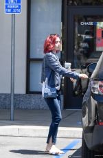 LILY COLLINS Out for Coffee in West Hollywood 07/07/2016