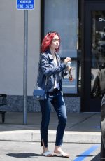 LILY COLLINS Out for Coffee in West Hollywood 07/07/2016