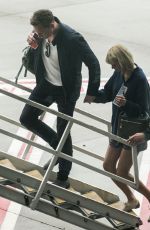 TAYLOR SWIFT and Tom Hiddleston at Sydney International Airport 07/08/2016
