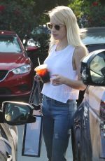 EMMA ROBERTS Out Shopping in West Hollywood 08/20/2016