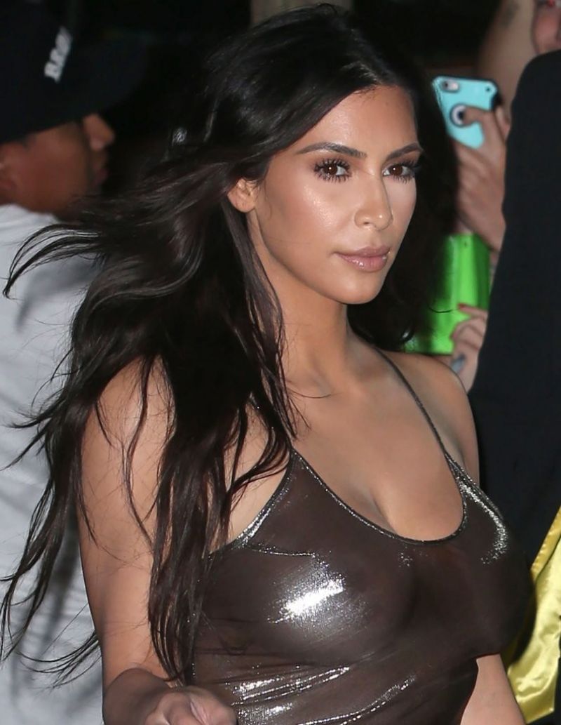 Kim Kardashian In Sheer Dress Leaves Her Hotel In New York 09 06 2016 Hawtcelebs