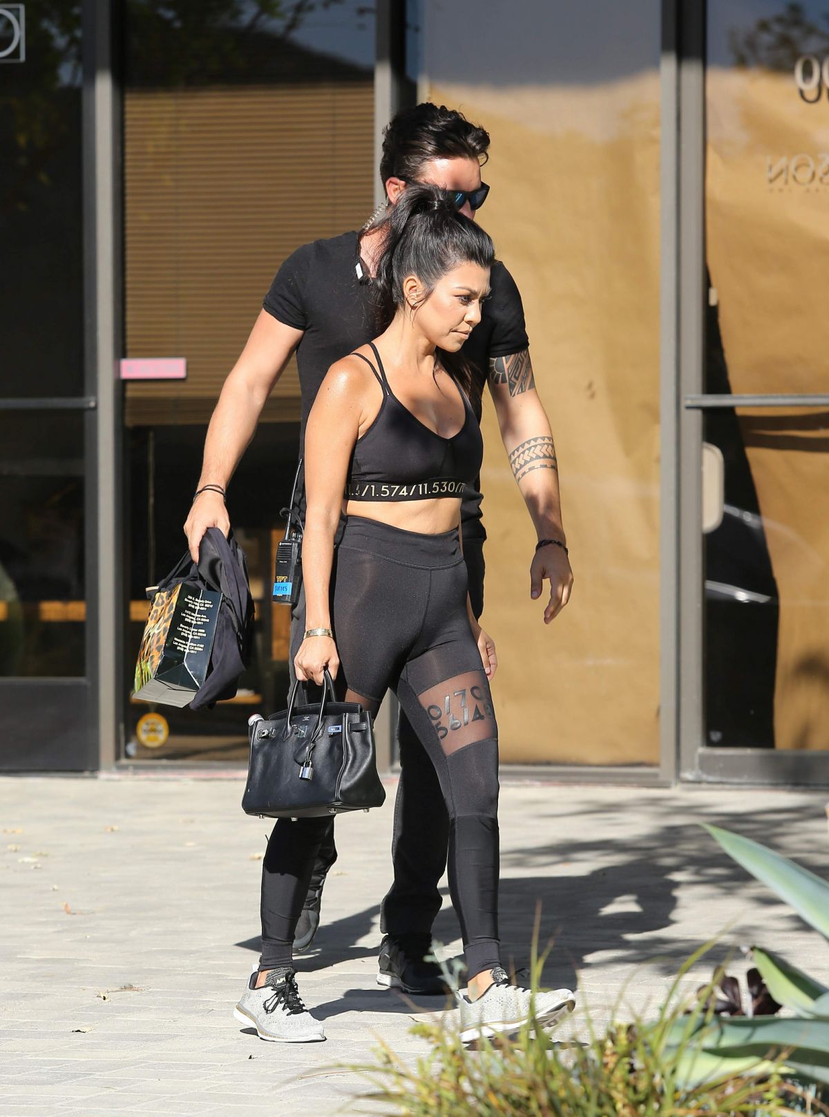 Kourtney Kardashian In See-Through Spandex & Sports Bra Out In Calabasas –  Hot Celeb Pics Daily