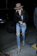 KHLOE KARDASHIAN in Ripped Jeans at LAX Airport in Los Angeles 10/20/2016