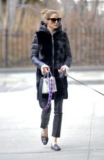 OLIVIA PALERMO Out with Her Dog in New York 01/19/2017 – HawtCelebs