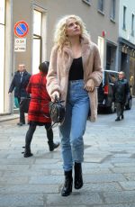 PIXIE LOTT Out Shopping in Milan 01/28/2017