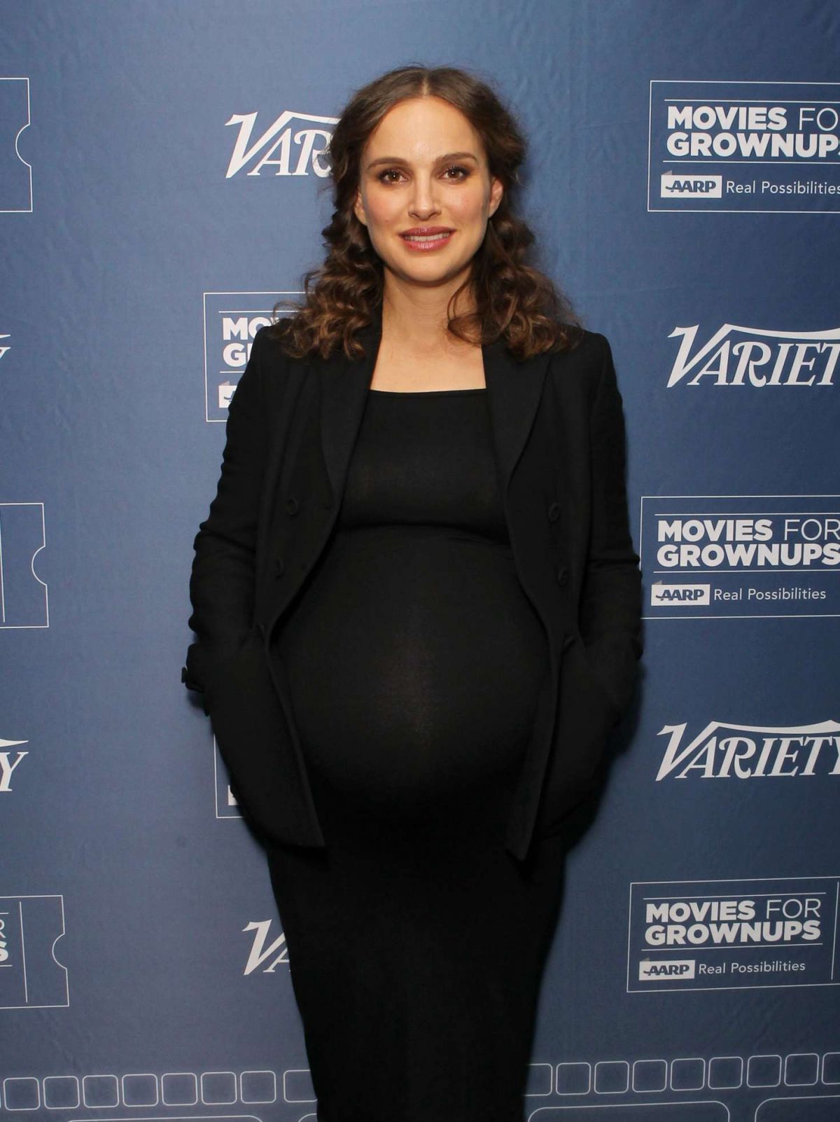 Pregnant Natalie Portman At ‘jackie’ Variety And Aarp Movies For Grownups Screening Series In
