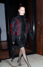 BELLA HADID Arrives at Fendi Party in New York 02/10/2017