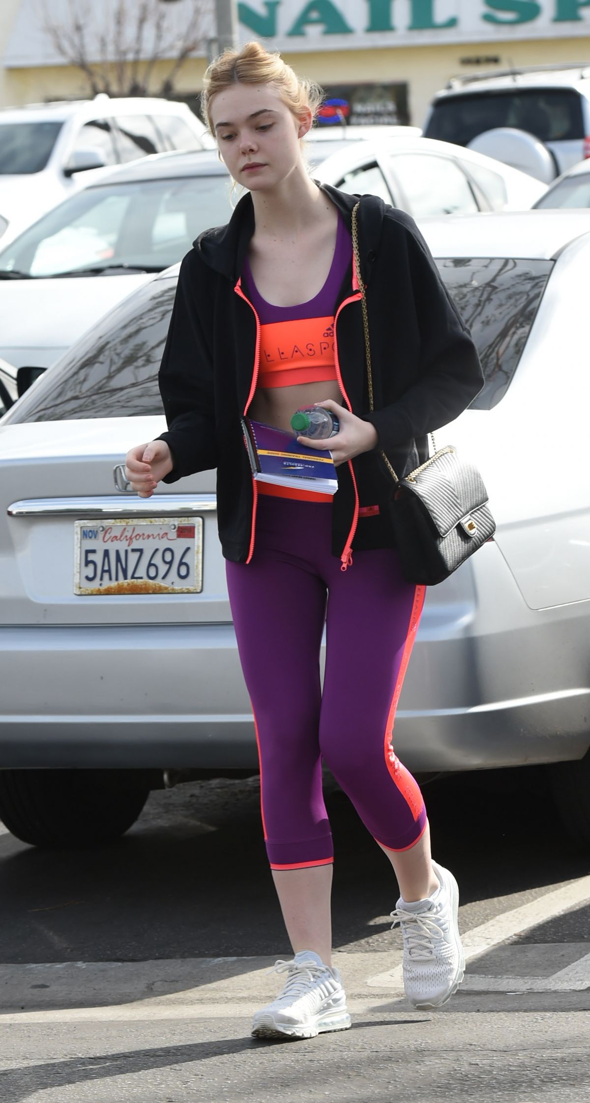 Elle Fanning Heading To A Gym In Los Angeles Hawtcelebs