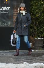 HELENA CHRISTENSEN Out and About in New York 02/10/2017